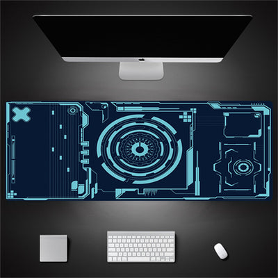 Industrial Style Tech Oversized Seam Keyboard Mouse Desk Pad