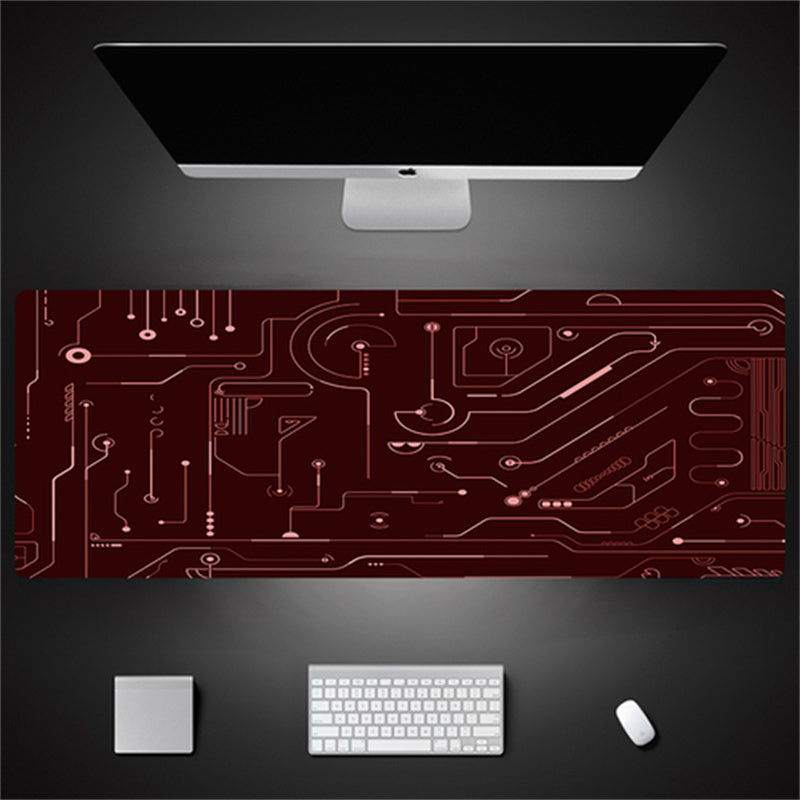 Industrial Style Tech Oversized Seam Keyboard Mouse Desk Pad