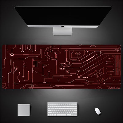 Industrial Style Tech Oversized Seam Keyboard Mouse Desk Pad