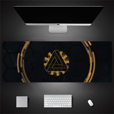 Industrial Style Tech Oversized Seam Keyboard Mouse Desk Pad