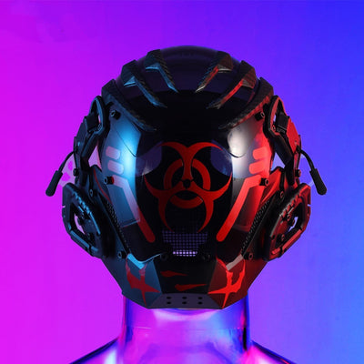 Bioweapon Black Mask Tech Creative Prop Mask Full Face