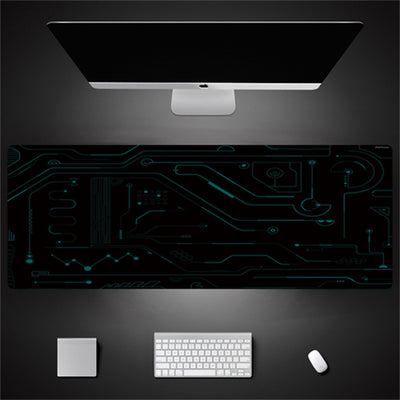 Industrial Style Tech Oversized Seam Keyboard Mouse Desk Pad